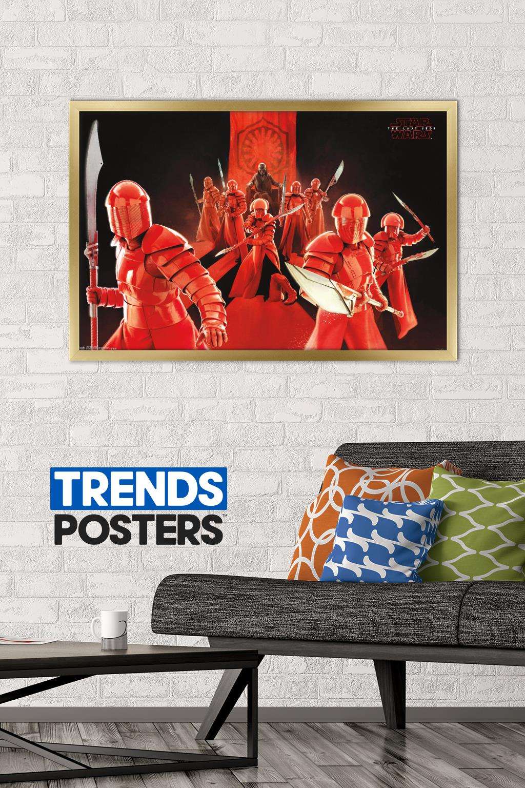 Star Wars: The Last Jedi - Defend Wall Poster, 22.375" x 34", Framed