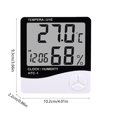 thumbnail image 3 of Bdday Home Humidity Meter Indoor Dry And Wet Electronic Clock Thermograph Intelligent Industrial Digital Display Temperature And Humidity Meter, 3 of 6