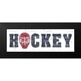 thumbnail image 2 of Kimberly, Allen 24x11 Black Modern Framed Museum Art Print Titled - Hockey, 2 of 5