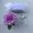 Purple, variant on Elegant Simulated Rose Wedding Car Decoration Set - 9 Artificial Roses with Ribbon and Suction Cups for Romantic Decor