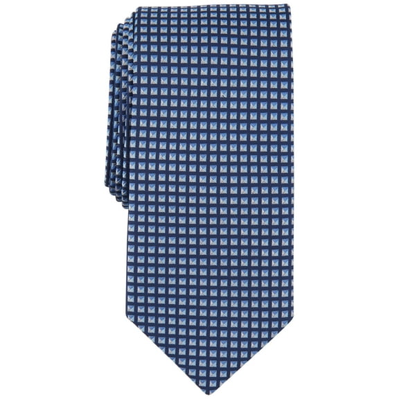 Michael Kors Men's Dobson Geo Print Tie Blue Necktie