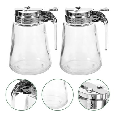 2pcs Glass Syrup Dispenser Pancake Syrup Dispenser Simple Syrup Dispenser