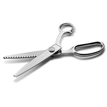 Professional Series Scissors - TSC Smooth Movement Pinking Shears (Scissors) - Professional Series - for Sewing, Tailoring, Dressmaking and Crafting - 9 inches
