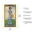 thumbnail image 2 of Chinese Cigarettes - Qidong Tobacco Company- Ni Gengye - Vintage Advertising Poster by Ni Gengye c.1938 - 8 x 12 inch Vintage Metal Tin Sign, 2 of 4