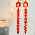 thumbnail image 3 of 2x LED año Nuevo Chino Chile Colgante año Nuevo Chino Decoración Colgante Adorno de Bendición Personajes Fu Tradicionales, 3 of 9