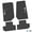 Black w/ Silver & White insert, variant on Flextread Floor Mats for 07-13 Jeep Wrangler JK 2-Door - Mopar Licensed Factory Fit - Pink w/ Jeep Wave & Wheel Insert - 100% Made in USA