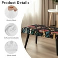 thumbnail image 6 of Xoenoiee Mushroom Butterfly Flower Print Stretch Dining Bench Cover Universal Bench Seat Furniture Protector Wear Resistant Bench Seat Cushion Slipcovers for Dining Room, Living Room, 6 of 7