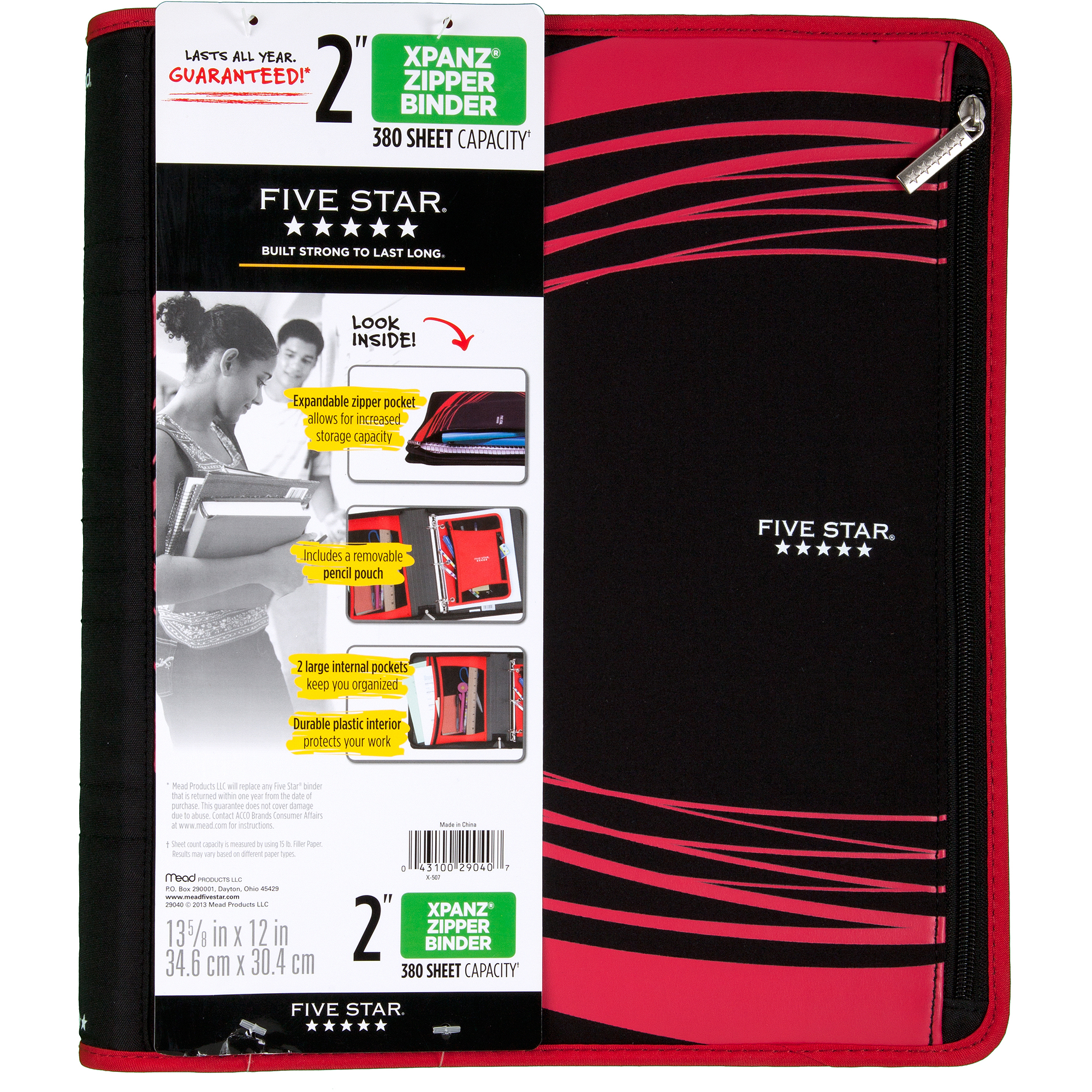 2 Inch 3 Ring Binder 29040HZ9 0 1 Teal Triangles Xpanz Teal Triangles