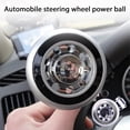 thumbnail image 2 of Perilla de dirección del vehículo, manija eléctrica universal para automóvil, bola giratoria para volante, perilla giratoria de 360 ​​°, accesorios para camión(1 pieza negra) RV Sailing Electrónica, 2 of 5