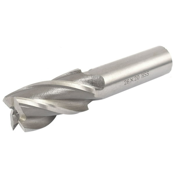 26mm Cutting Diameter Straight Shank 4 Flutes End Mill Milling Cutter