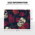 thumbnail image 2 of Balery Roses Skulls Alfombrilla de Secado para Cocina, 18x24 Pulgadas, Súper Absorbente para Platos y Encimeras, 2 of 7