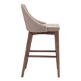 thumbnail image 2 of ZUO Chaise de Comptoir de la Lande Beige, 2 of 4