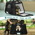 thumbnail image 7 of PetAmi Airline Approved Pet Carrier for Cat, Soft Sided Dog Carrier for Small Dogs, Cat Travel Supplies Accessories for Indoor Cats, Ventilated Pet Carrying Bag Medium Large Kitten Puppy, Large Black, 7 of 7
