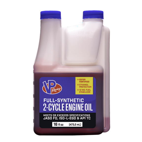 VP Racing Outdoor Power Equipment 2-Cycle Full Synthetic Small Engine Oil 16 oz