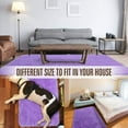 thumbnail image 3 of Softlife Super Soft Shaggy Area Rugs for Living Room Fluffy Carpets for Bedroom Home Decor,5.3'X7.5', Purple, 3 of 7