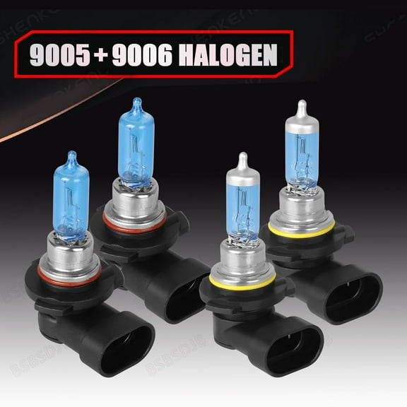 BSBSDJB For Toyota RAV4 1998-2000 Halogen Headlight Kit 9005 9006 High Low Beam