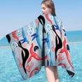 thumbnail image 5 of Zatoumnr Super Lightweight Special Pattern Microfiber Beach Towel, Sandproof Beach Blanket, Multi-Purpose Towel for Travel, Swimming, Camping, Yoga, and Gym 80x160cm, 5 of 6