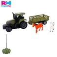 thumbnail image 3 of Carro Tractor a Control Remoto De Granja Remolque c/Animales verde, 3 of 7