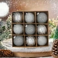 thumbnail image 5 of Tyidzon Christmas Tree Ornaments, 12Pc 3.14 Inch Christmas Ball Ornaments for Xmas Tree Decorations Silver, Shatterproof Christmas Ornaments Set for Wedding Holiday Party Christmas Decor, 5 of 7
