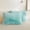 Aqua Ombre, variant on Faux Fur Fluffy Throw Pillowcases, Plush Shaggy Soft Furry Pillow Covers, Decorative Velvet Pillow Shams, Set of 2
