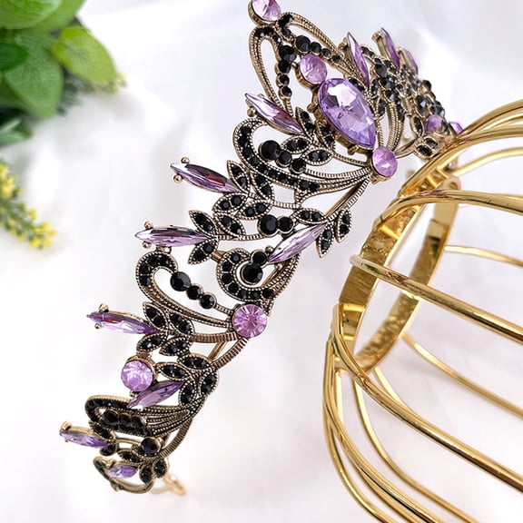 AURARMLET Rhinestone and Birthday for Women, Zinc Alloy Wedding Headpiece for Special Occasions