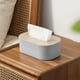 thumbnail image 4 of Caja de pañuelos con funda para teléfono celular, organizador de papel facial para cocina, baño, tocador, encimeras, dormitorio, tocador y mesas, contenedor de pañuelos de plástico de regalo, 4 of 6