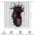 thumbnail image 2 of Attack On Titan Shower Curtain Set 4 Piece, Set Bathroom Sets with Rugs(Bath Mat,U Shape Mat Toilet Lid Cover Mat) Durable Bathroom Decor, 2 of 8