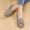 thumbnail image 6 of Ecetana Womens House Slippers Cross Band Open Toe Comfortable Home Shoes, 6 of 6