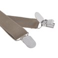 thumbnail image 6 of Toptie Unisex Suspenders Solid Color Y-Back Clip Suspender - 1 Inch Wide-Khaki, 6 of 7