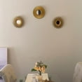 thumbnail image 3 of Gold Mirrors for Wall Decor Set of 3 Hanging Ornament Art Crafts Supplies for Home Bedroom Bathroom Small Round Wall Mirror Decoration Light Luxury Gift, 3 of 13