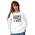 thumbnail image 4 of US Army Wife Military Star Logo Women Crewneck Sweatshirt Brisco Brands L, 4 of 6