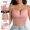 Pink, variant on Lace Bralette for Women Y2K Spaghetti Strap Tube Slim Camisole Lingerie Deep V Neck Sleeveless Sheer Going Out Night Club Cami Bra