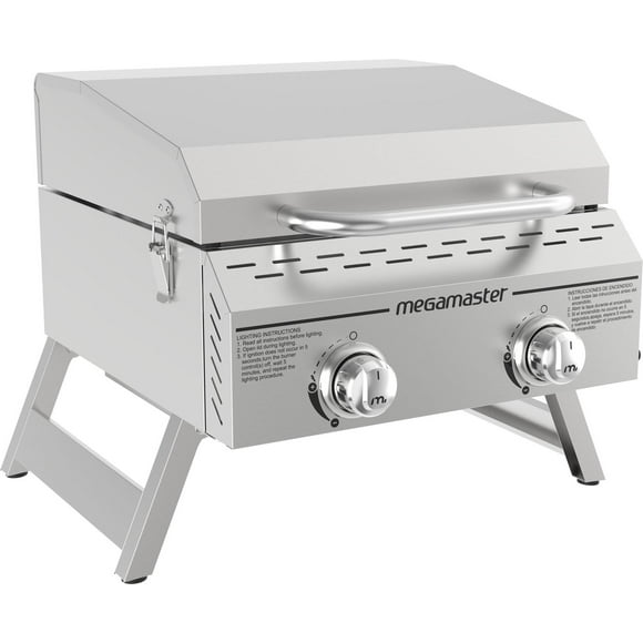 Megamaster 2-Burner Stainless Steel Tabletop