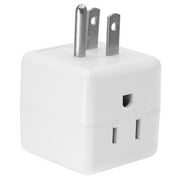 Maxxima 3 Outlet Cube Adapter Wall Plug - Grounded Electrical Wall Tap Outlet Splitter, Multi-Plug Extender for Extra Space, Convenient for Travel - 4 Pack