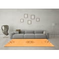 thumbnail image 3 of Ahgly Company Indoor Round Abstract Orange Modern Area Rugs, 5' Round, 3 of 4