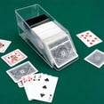 thumbnail image 3 of Clear Acylic Blackjack Dealing Shoe for Family Game Night (Holds 4 Decks of Cards), 3 of 9