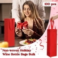 thumbnail image 4 of Paquete de 100 bolsas de regalo para vino tinto Windyun, reutilizables, 35 x 9 x 10 cm, 4 of 7