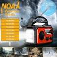 thumbnail image 4 of Solar Crank Emergency Radio 16000mAh Portable Survival Weather AM FM NOAA Power Bank, 4 of 7