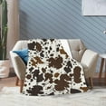 thumbnail image 2 of Cow Print Blankets and Throw, Cow Blanket for Adults,Cowhide Blanket for Girls, Cute Blankets for Teen Girls, Toddler Blanket for Kids, Cow Baby Blanket Cow Stuff for Women Highland Cow Decor 50"x 60", 2 of 6