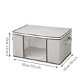 thumbnail image 3 of Storage Bags for Clothes with Handles and Clear Window Foldable Clothes Storage Bins for Closet Quilt Blanket Organizer with Zipper by PALIFEUR, 3 of 10