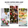thumbnail image 3 of Guirnalda de luces LED de 10 LED a pilas, 1 m, minilámpara de alambre de cobre plateado para Navidad, bodas y fiestas (luz blanca cálida, pilas de botón incluidas)., 3 of 8