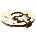 thumbnail image 3 of Notes Musical Instruments Easy to Carry Educational Chord Wheel Wooden Melody Tool Songwriters Guitar for Musicians, 3 of 6