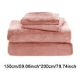 thumbnail image 2 of Four piece bedding set,Soft Velvet Plush Queen Fleece Sheet Set | Deluxe Microplush Non Pilling Sheets Deep Pocket | Lavish Velvet, 2 of 2