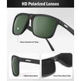 thumbnail image 3 of Gafas de Sol Polarizadas Retro Cuadradas CIFOYA UV400 para Hombre, 3 of 7