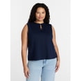 thumbnail image 2 of Time and Tru Women’s Tie Front Top, sizes XS-XXXL, 2 of 6