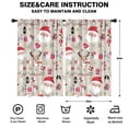 thumbnail image 2 of Blackout Kids Curtains,Beige Christmas Santa and Reindeer Pattern Childrens Insulated Curtains Set Of 2,Bedroom Essentials,Toddler Room Decor 52"x84", 2 of 5