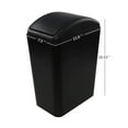 3Pack 4.5 Gallon Plastic SwingTop Garbage Can, Trash Can with Swing