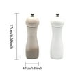 Manual Pepper Mill with Ceramic Grinder Elegant Shaker Bottle for Gourmet Seasoning Glass