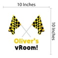 thumbnail image 4 of Sports Personalized Wall Decals for Boys Bedroom - Waving Checkered Flags on White Background DIY & Creativity Custom Name Wall Sticker - Size: 10 In x 10 In, 4 of 4