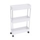 thumbnail image 1 of Estante De Piso Estante De Almacenamiento De Múltiples Capas Soporte De Carrito Estante De Almacenamiento Móvil Organizador Con Ruedas Para Cocina Dormitorio Baño Moyic HA027801-02, 1 of 6